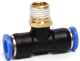 Тройник цанговый с резьбой SNS SPB10-01