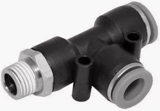 Тройник цанговый с резьбой SNS SPD5-M5C