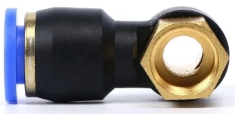 Тройник цанговый T-образный с резьбой SNS SPHF10-01