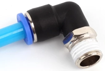 Штуцер цанговый угловой SNS SPL16-G04