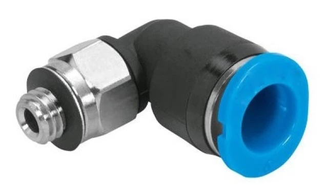 Штуцер цанговый угловой SNS SPL6-M5C