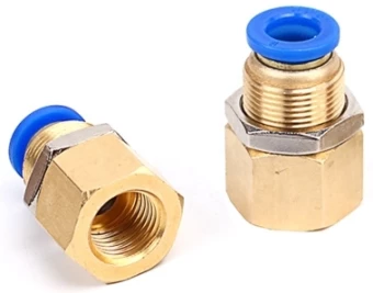 Штуцер цанговый для панельного монтажа SNS SPMF-4-M5