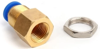 Штуцер цанговый для панельного монтажа SNS SPMF-4-M5
