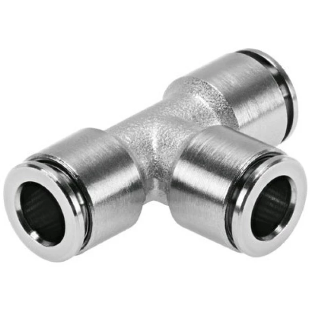 Тройник цанговый E.MC SPE10P из нержавеющей стали