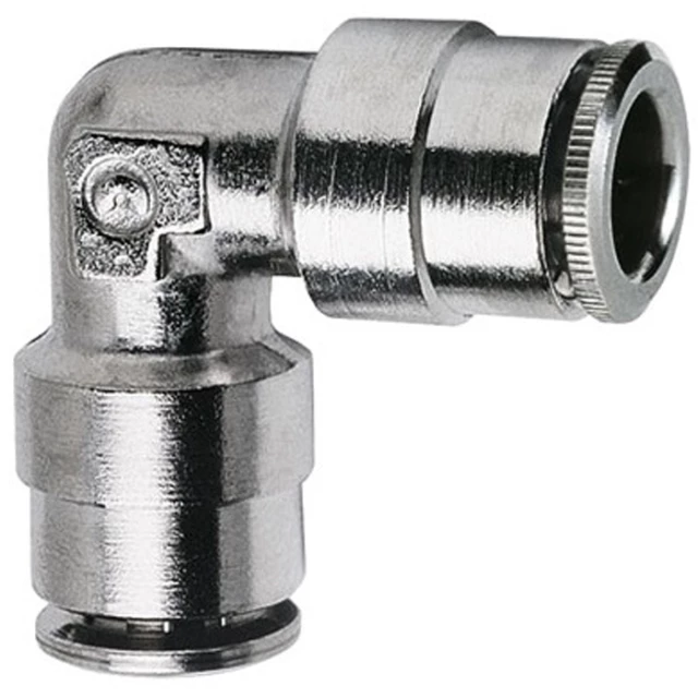 Фитинг цанговый угловой E.MC SPV06P из нержавеющей стали
