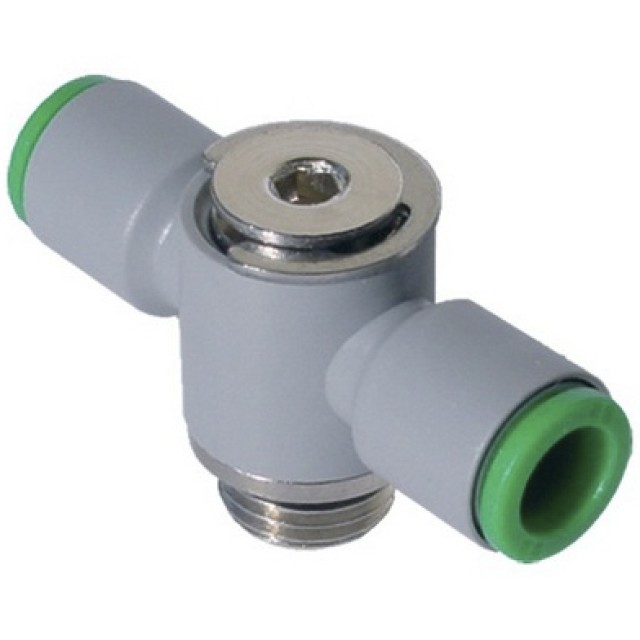 Тройник цанговый с резьбой Pneumax T160418