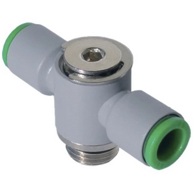 Тройник цанговый с резьбой Pneumax T161212