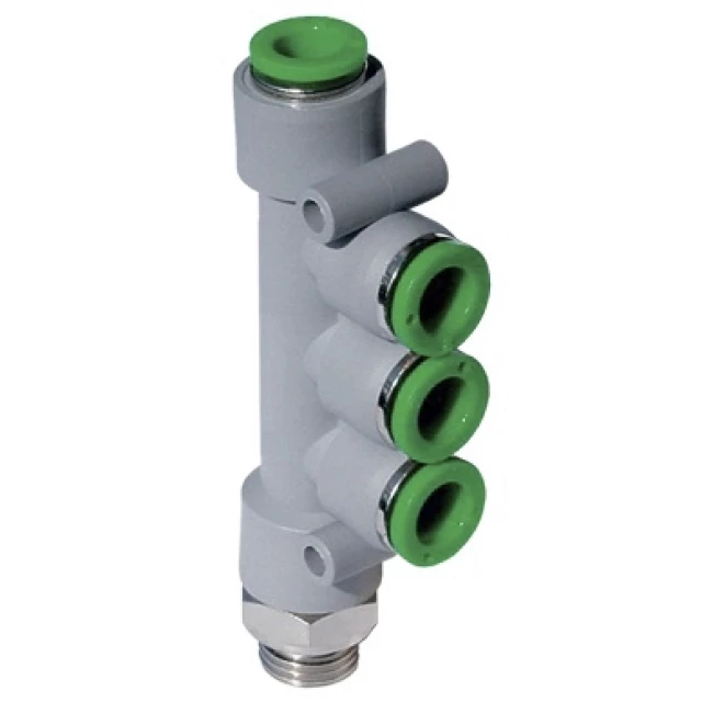 Коллектор цанговый с резьбой Pneumax T18G0612