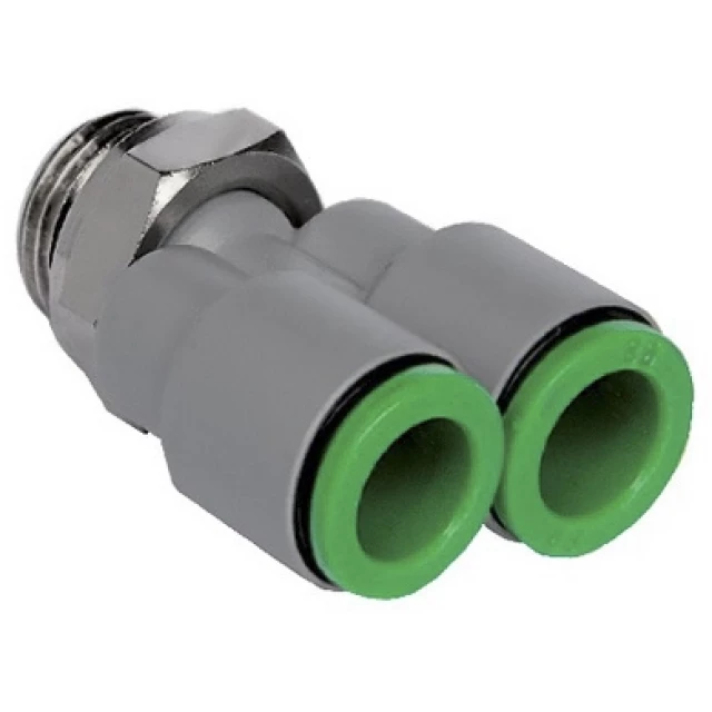 Тройник цанговый с резьбой Pneumax T23G0418