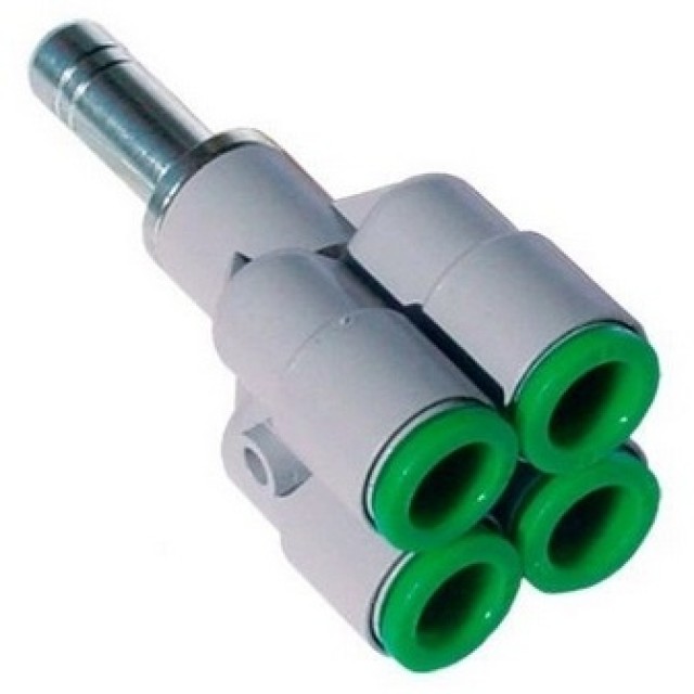 Коллектор цанговый с вставной втулкой Pneumax T2404L0