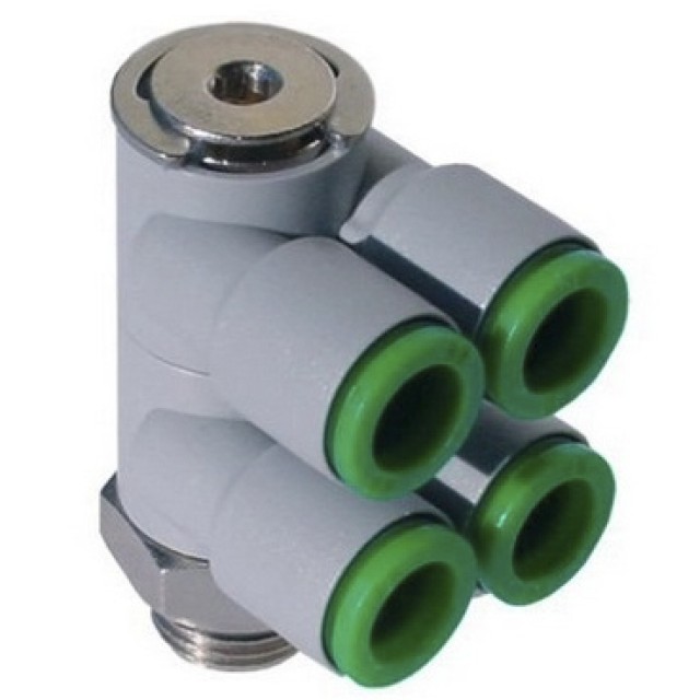 Коллектор цанговый с резьбой Pneumax T33B0814