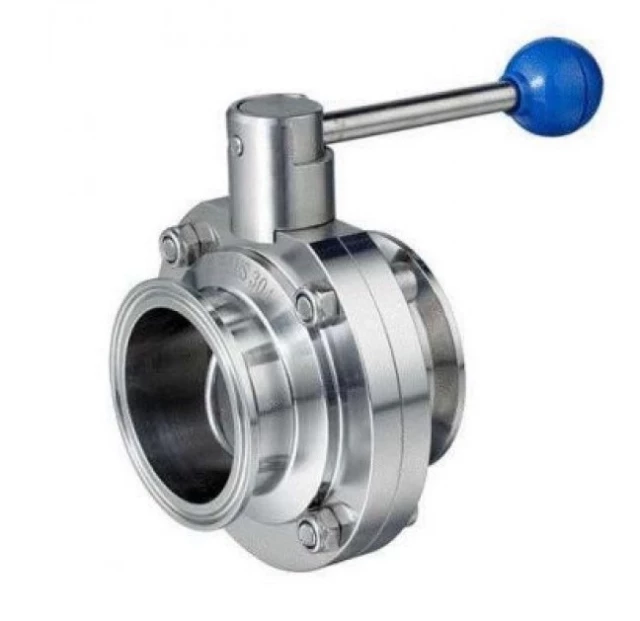 Затвор дисковый нержавеющий TITAN LOCK, типа clamp-clamp TLSD100CLS