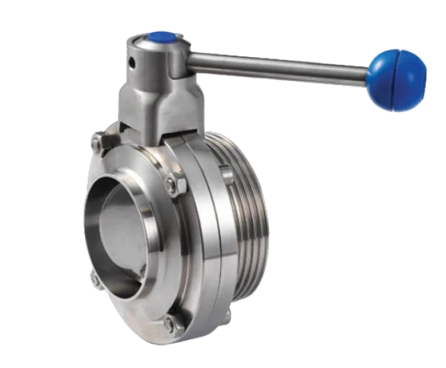 Затвор дисковый нержавеющий TITAN LOCK, типа сварка-резьба TLSD100WTS