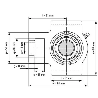 Подшипниковый узел TECHNIX UCT209