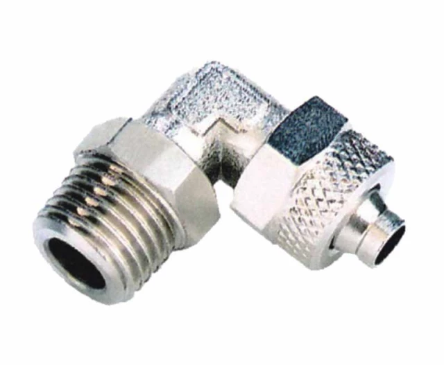 Штуцер угловой с накидной гайкой XCPC XRPL-4/2-M5